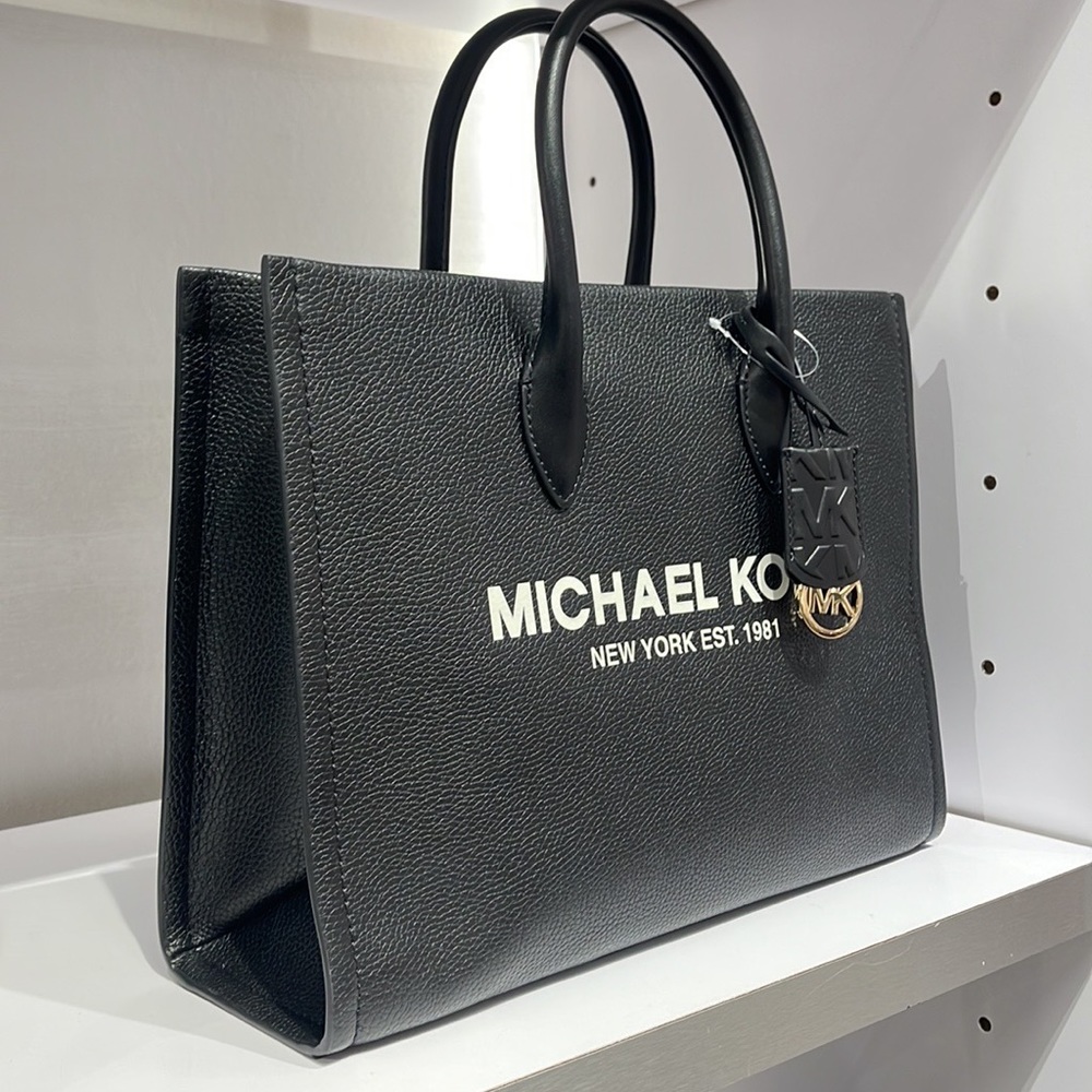 Michael Kors Medium Mirella 35S2G7ZT7L Tote Bag In Black - Picture 12 of 16